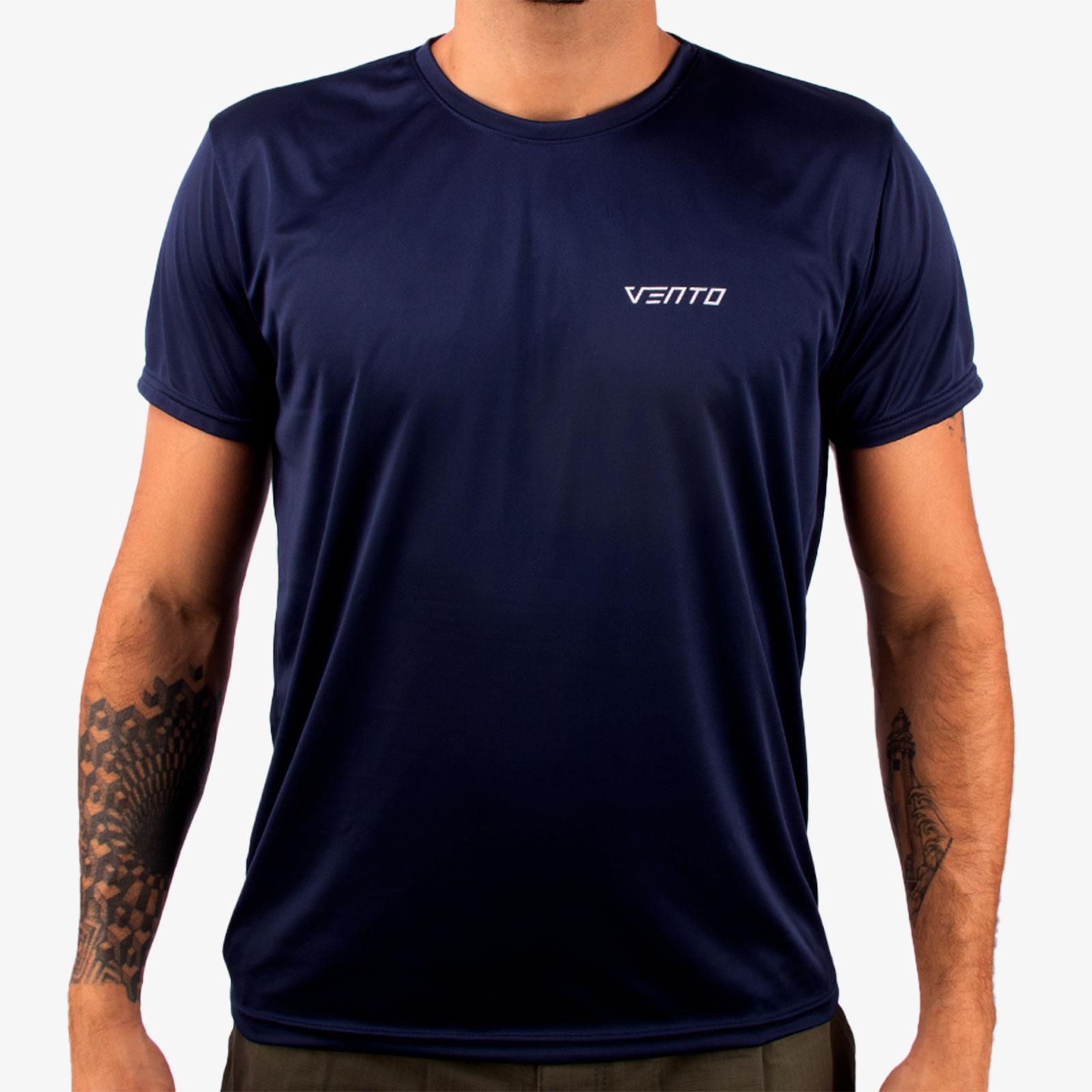 Camiseta Dry Fit Azul Marinho Masculina Vento