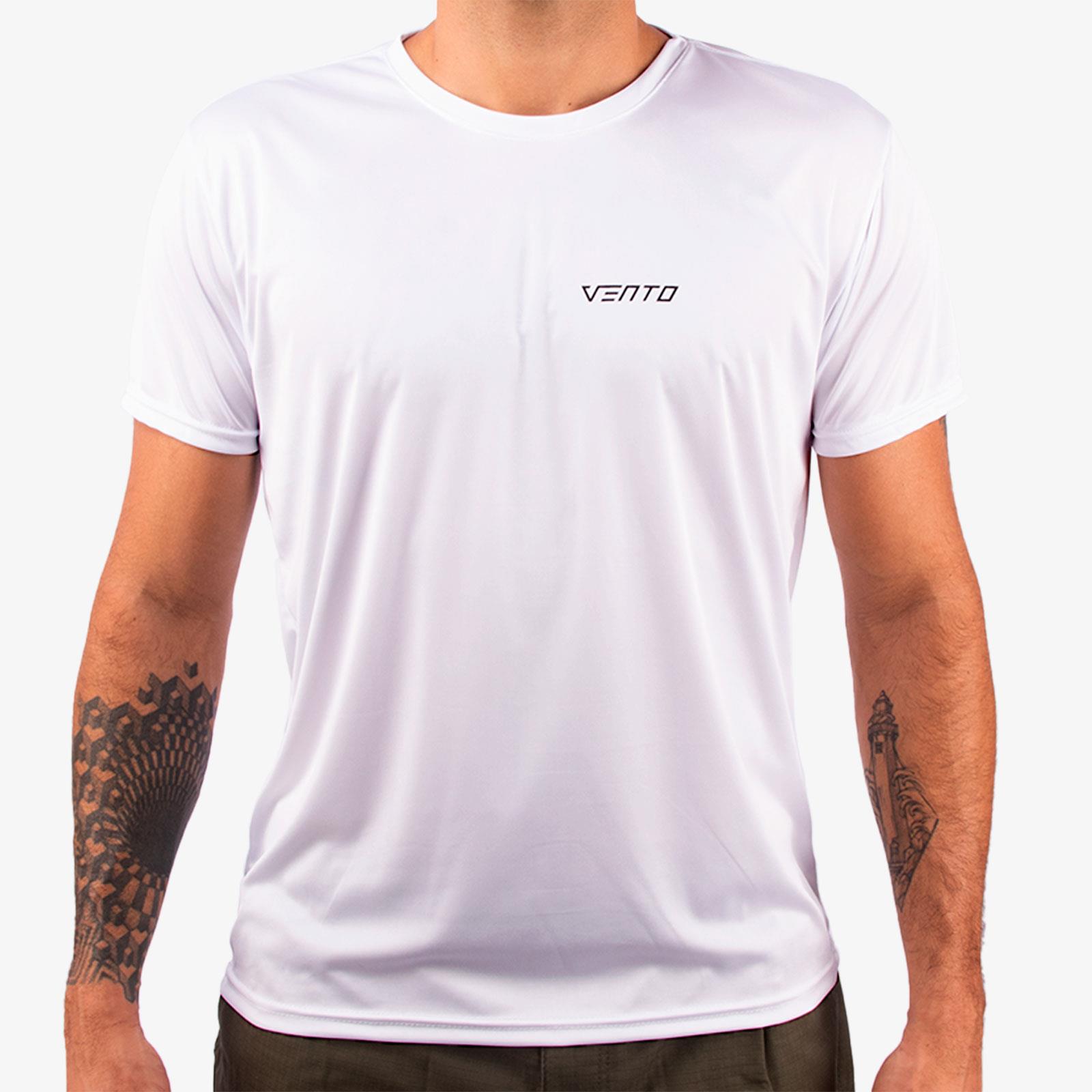 Camiseta Dry Fit Branco Masculina Vento