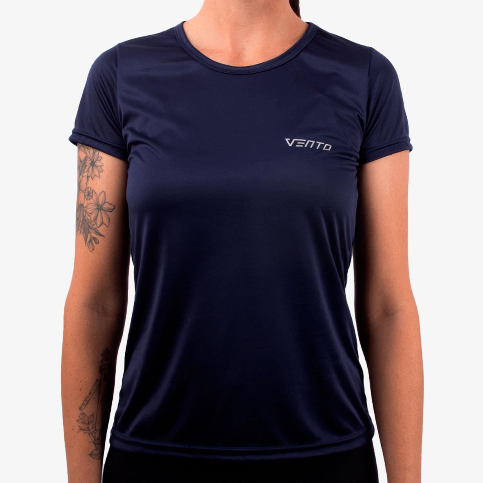 Camiseta Dry Fit Azul Marinho Feminina Vento