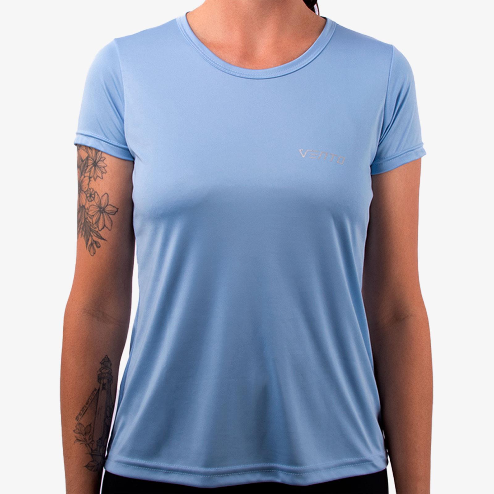 Camiseta Dry Fit Azul Claro Feminina Vento