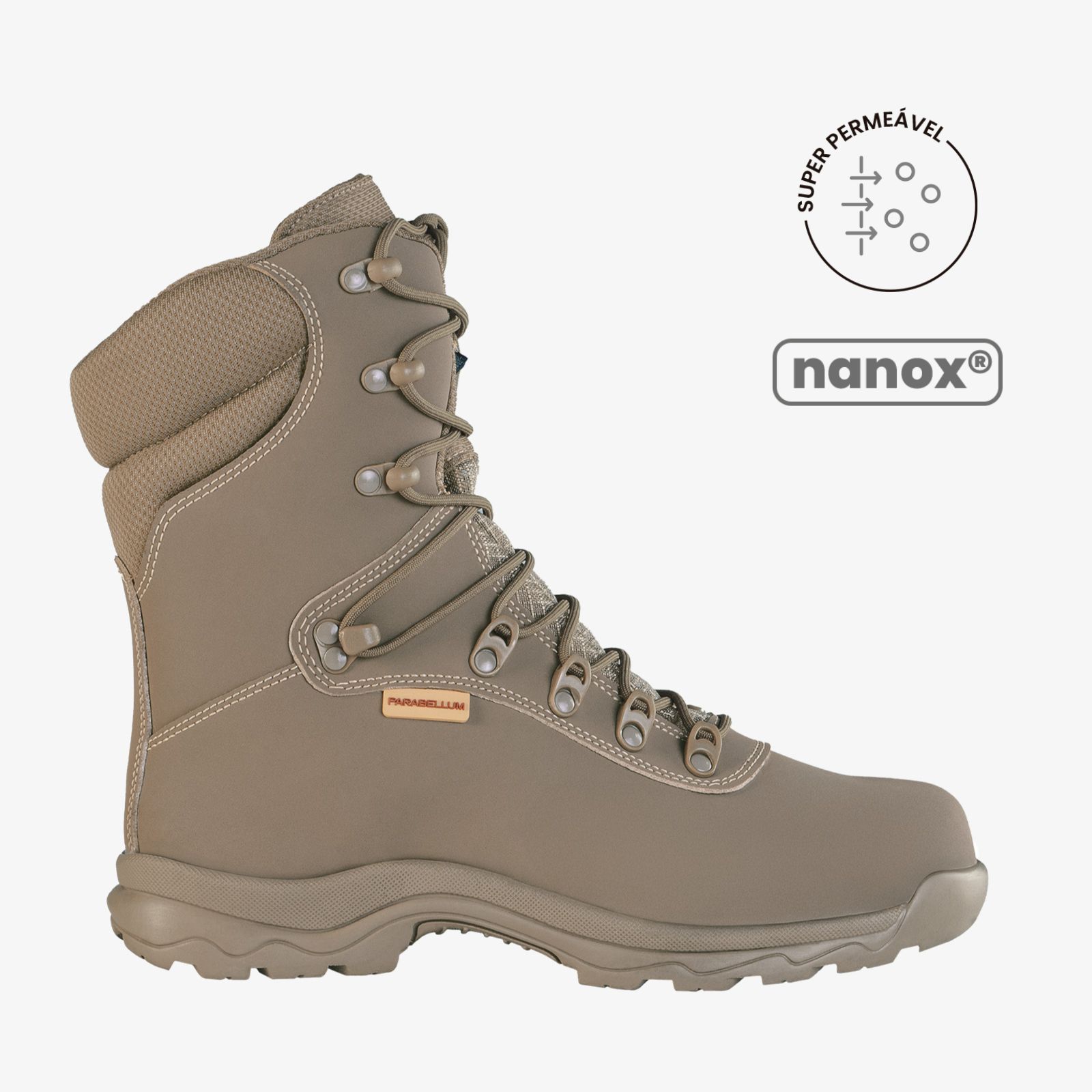 Coturno Elite Climax Caqui — Nanox — Super Permeável