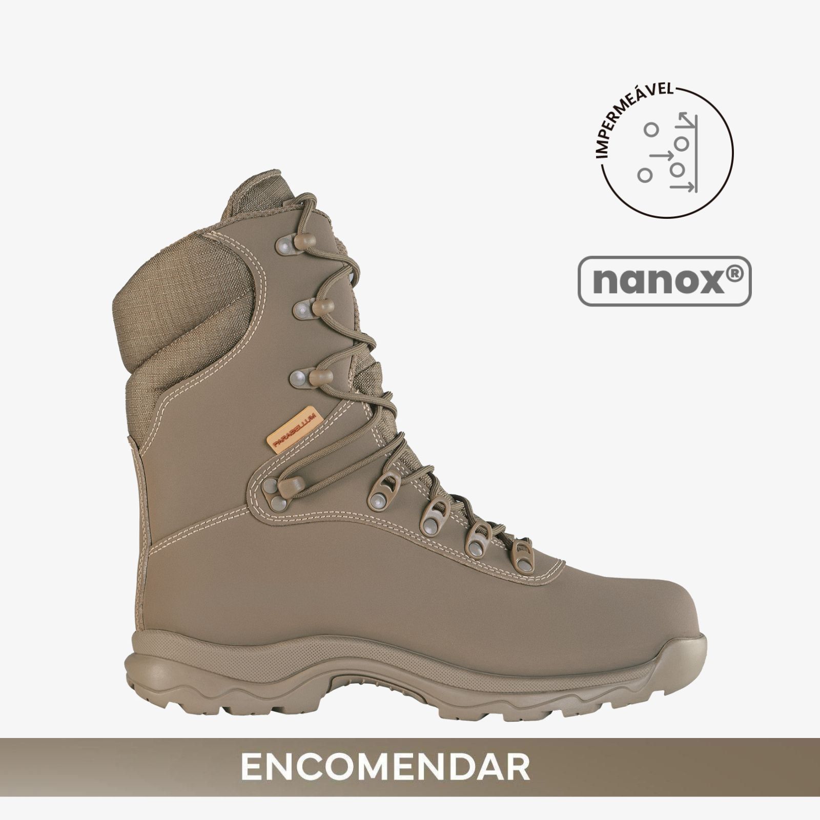Coturno Elite Caqui — Nanox — Impermeável — Encomendar